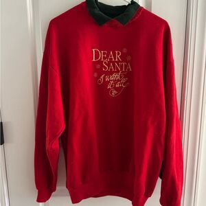 Vintage Collared Christmas sweatshirt